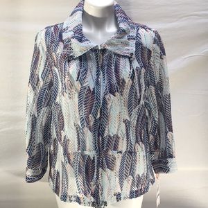 NWT Semi sheer jacket. Size 18.
